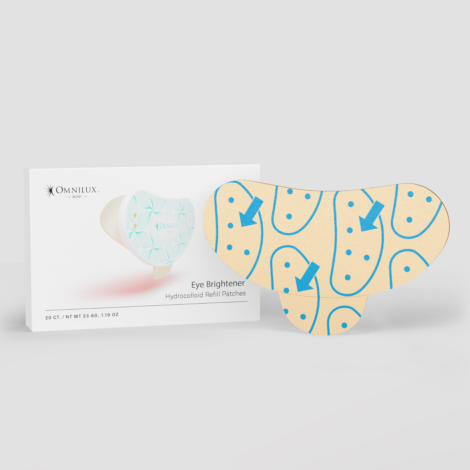 Omnilux Eye Brightener Hydrocolloid Refill Patches (20 ct