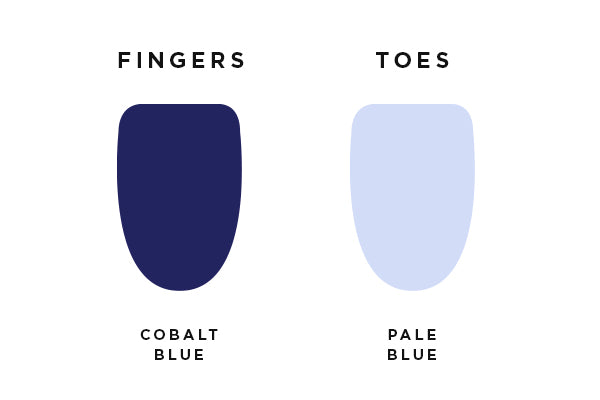 Cobalt Blue & Pale Blue