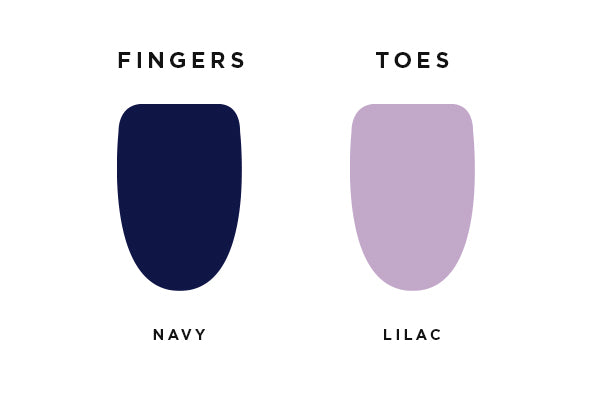 Navy & Lilac