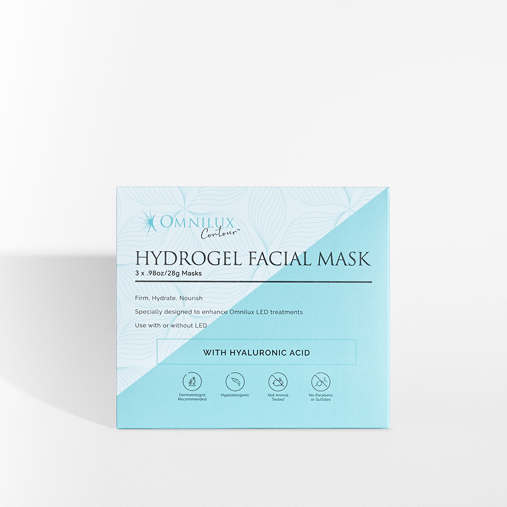 Omnilux Hydrogel Facial Mask - 3 Pack