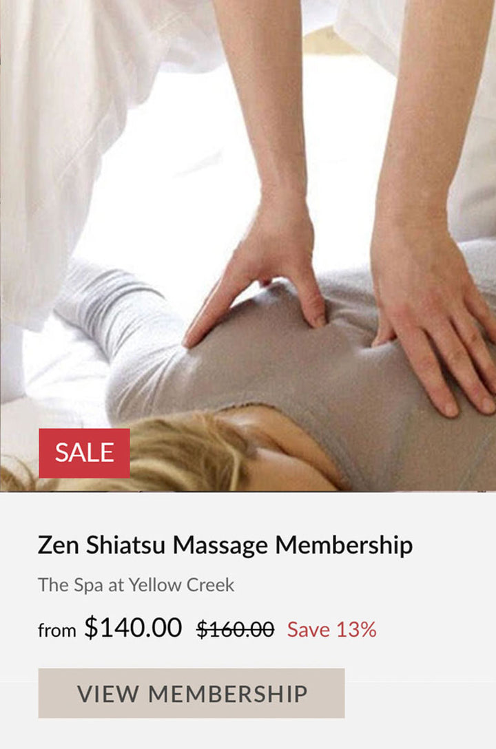 Zen Shiatsu Massage Membership BLACK FRIDAY SALE