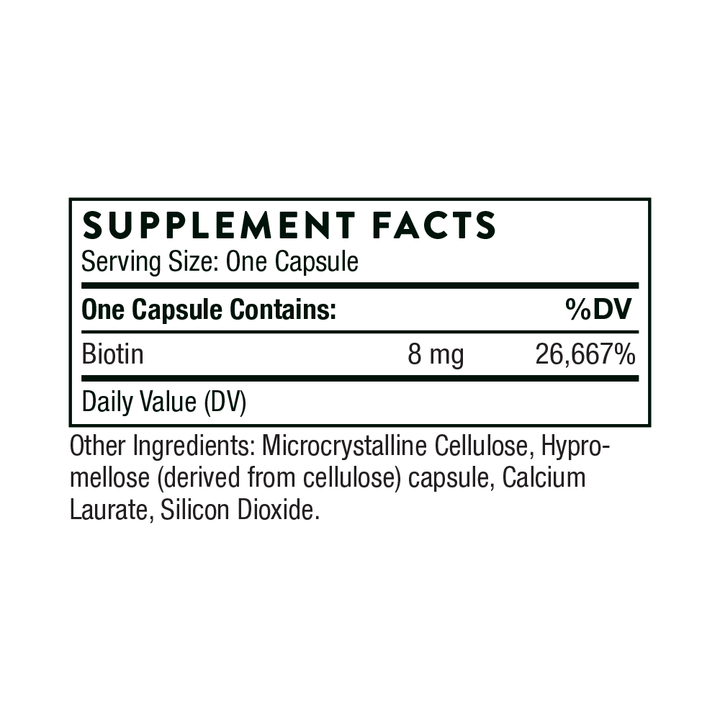 Biotin - 60 capsules