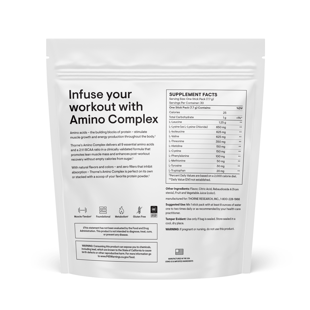Amino Complex Travel Packs - 30 Pack
