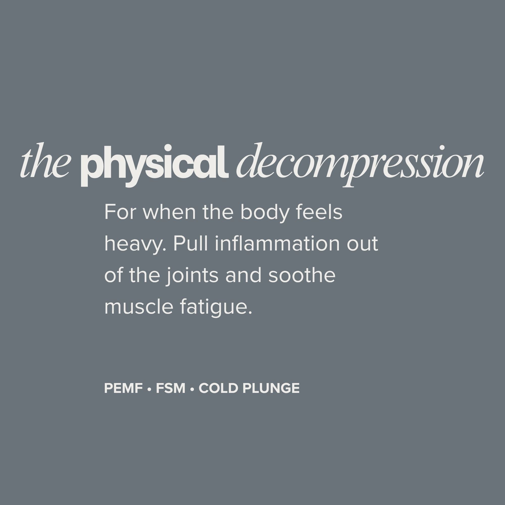 The Physical Decompression by RE·MEDĒ™