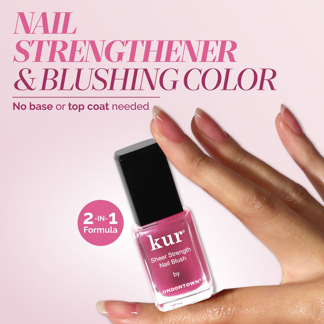 LONDONTOWN londontown-sheer-strength-nail-blush-hibiscus-12ml gallery image 2