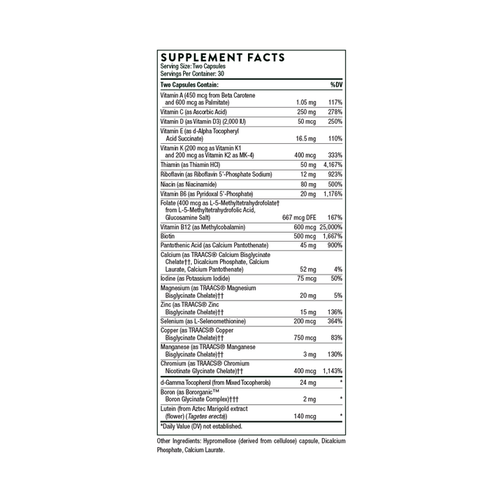 Basic Nutrients 2/Day - 30 Servings
